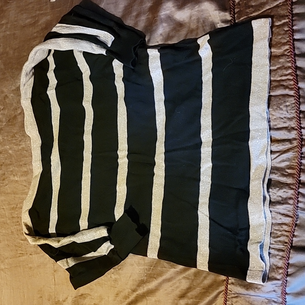Shimmer Stripe Sweater